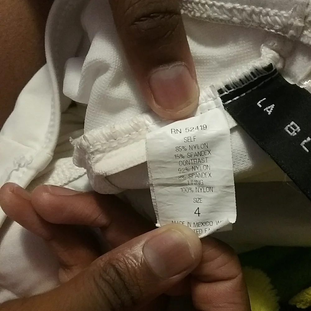 La Blanca One piece ruffle White Swimsuit - Picture 5 of 5